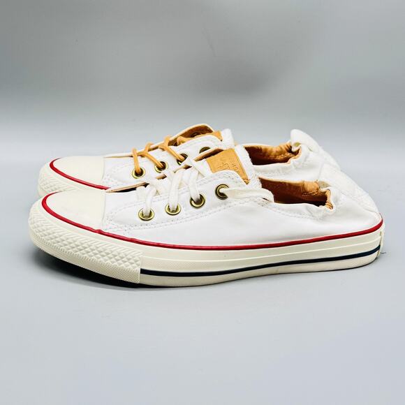 Converse Shoes Womens 7.5 White Chuck Taylor All Star Shoreline Low Top Sneakers - Picture 5 of 13